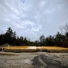 Luxury home under construction in Manchester, Vermont basement fully covered by first floor